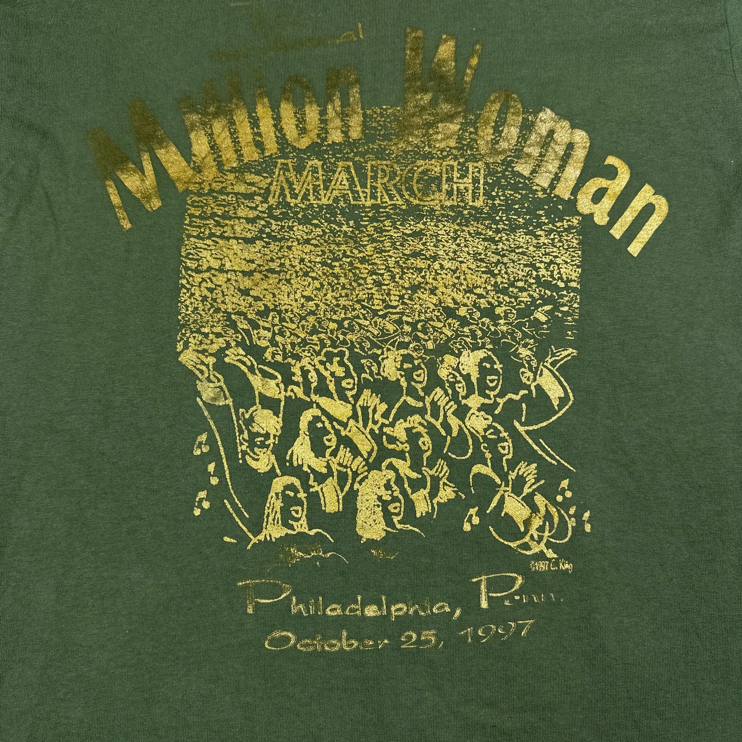 Vintage MIllion Woman March Green Tee