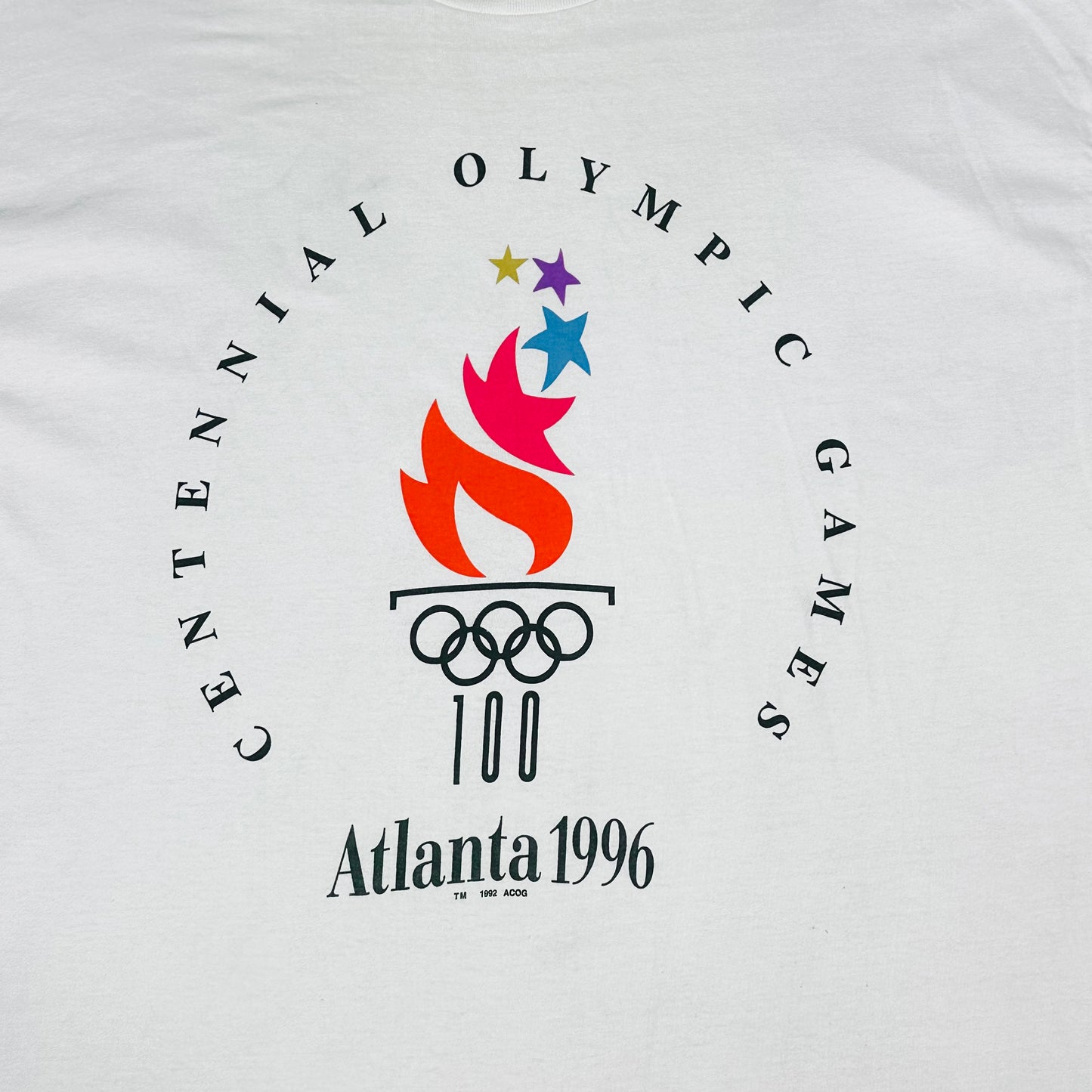 Vitnage Atlanta 1996 Olympic Games White Champion Tee