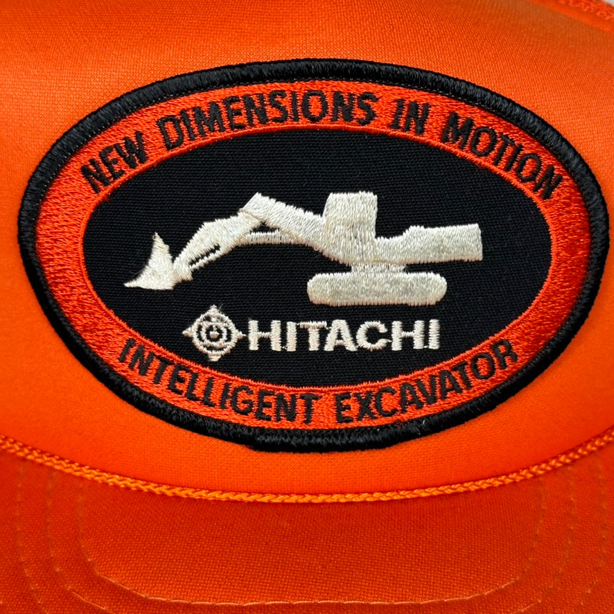 Hitachi Vintage Trucker Hat Orange