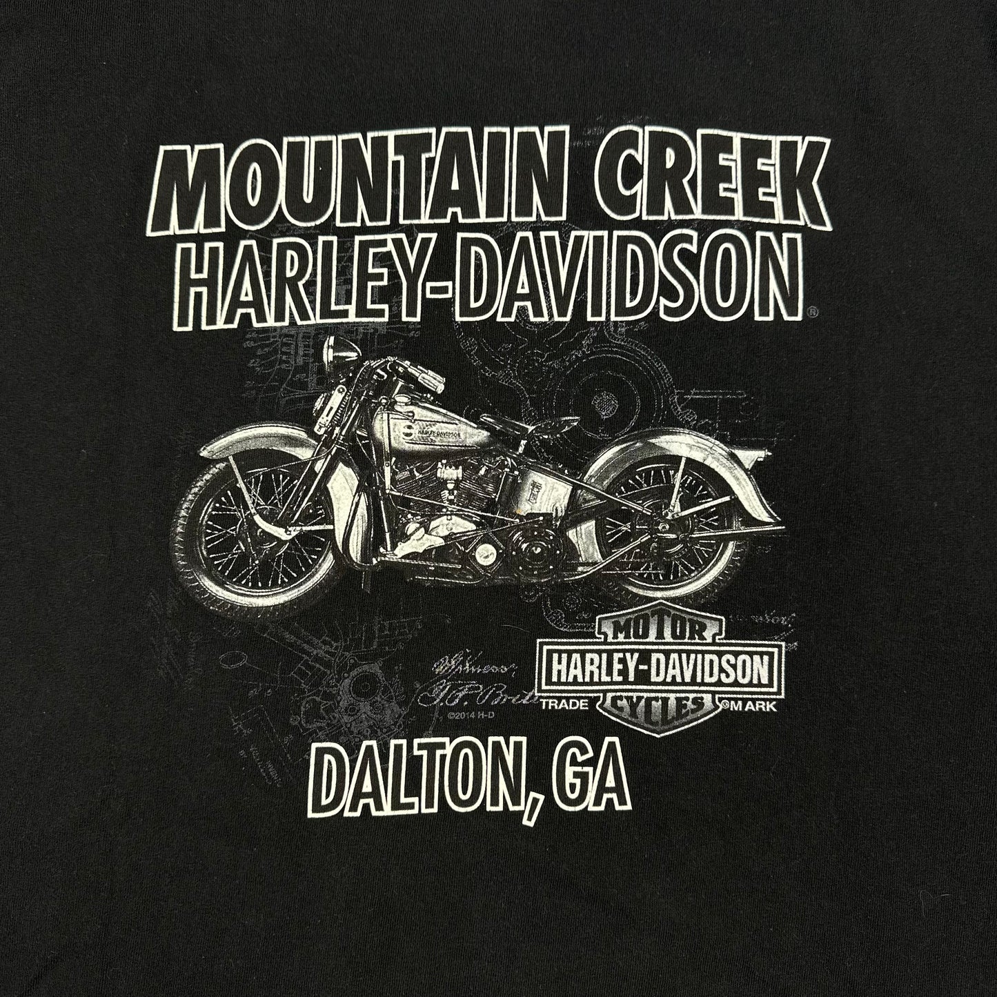 Harley Davidson Motorcycles 2017 Dalton Georgia Black Tee