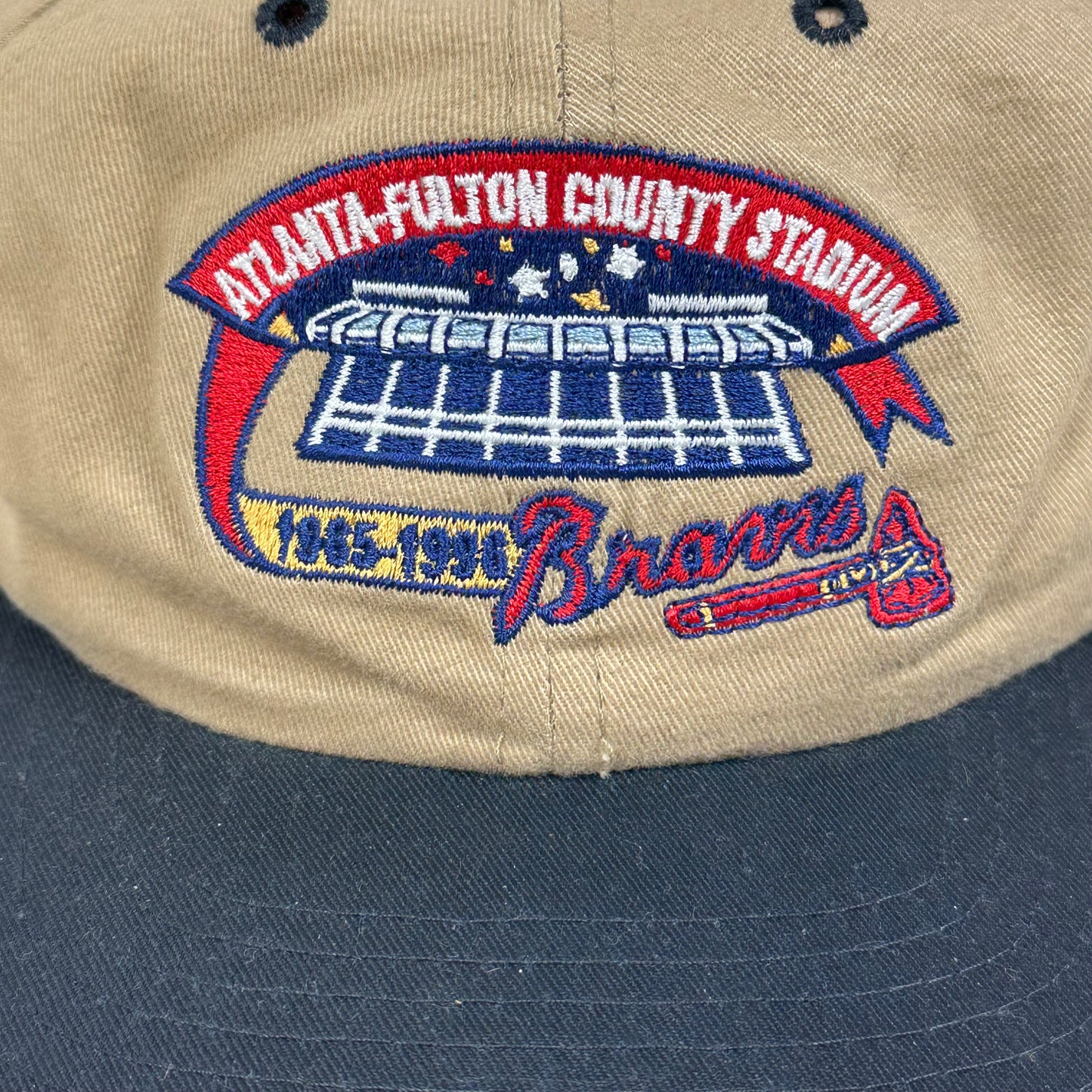 Vintage Atlanta Braves Stadium Snap Back Hat