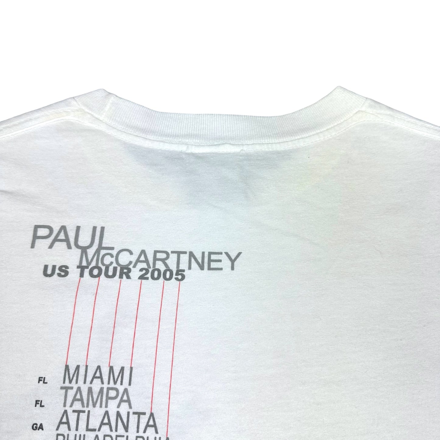 Vintage Paul McCartney White Tour Tee