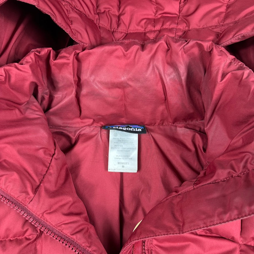 Patagonia Jacket Red Winter Puffer Coat Women's