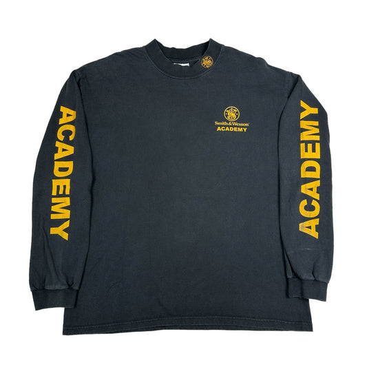 Smith & Wesson Academy Black Long Sleeve Tee