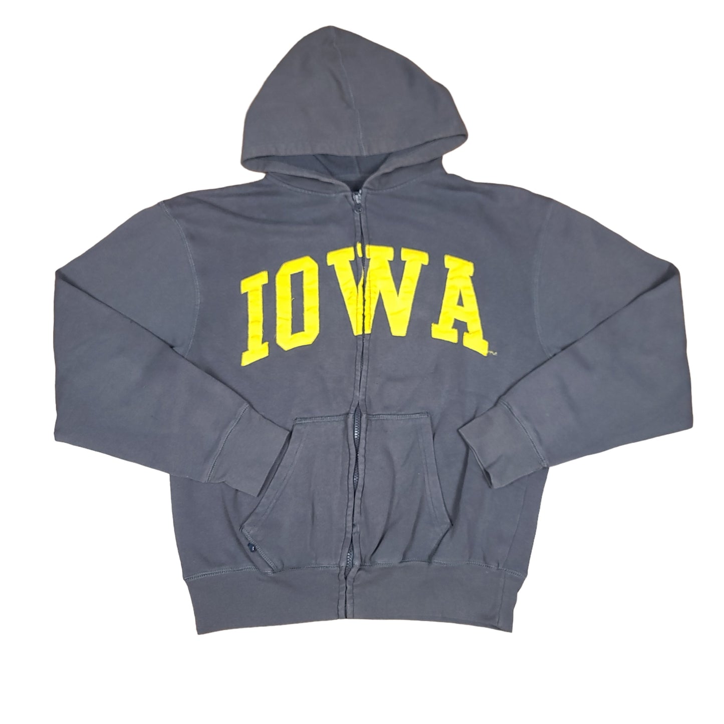 University of Iowa Gray Zip Up Hoodie