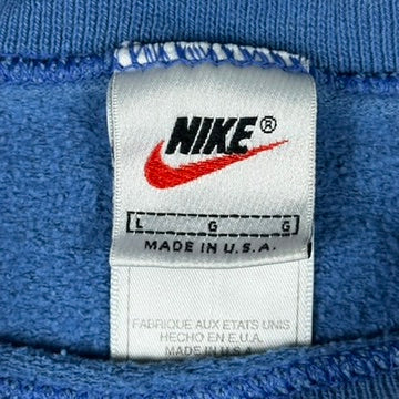 Vintage Nike Sweatshirt Blue Mini Swoosh Distressed