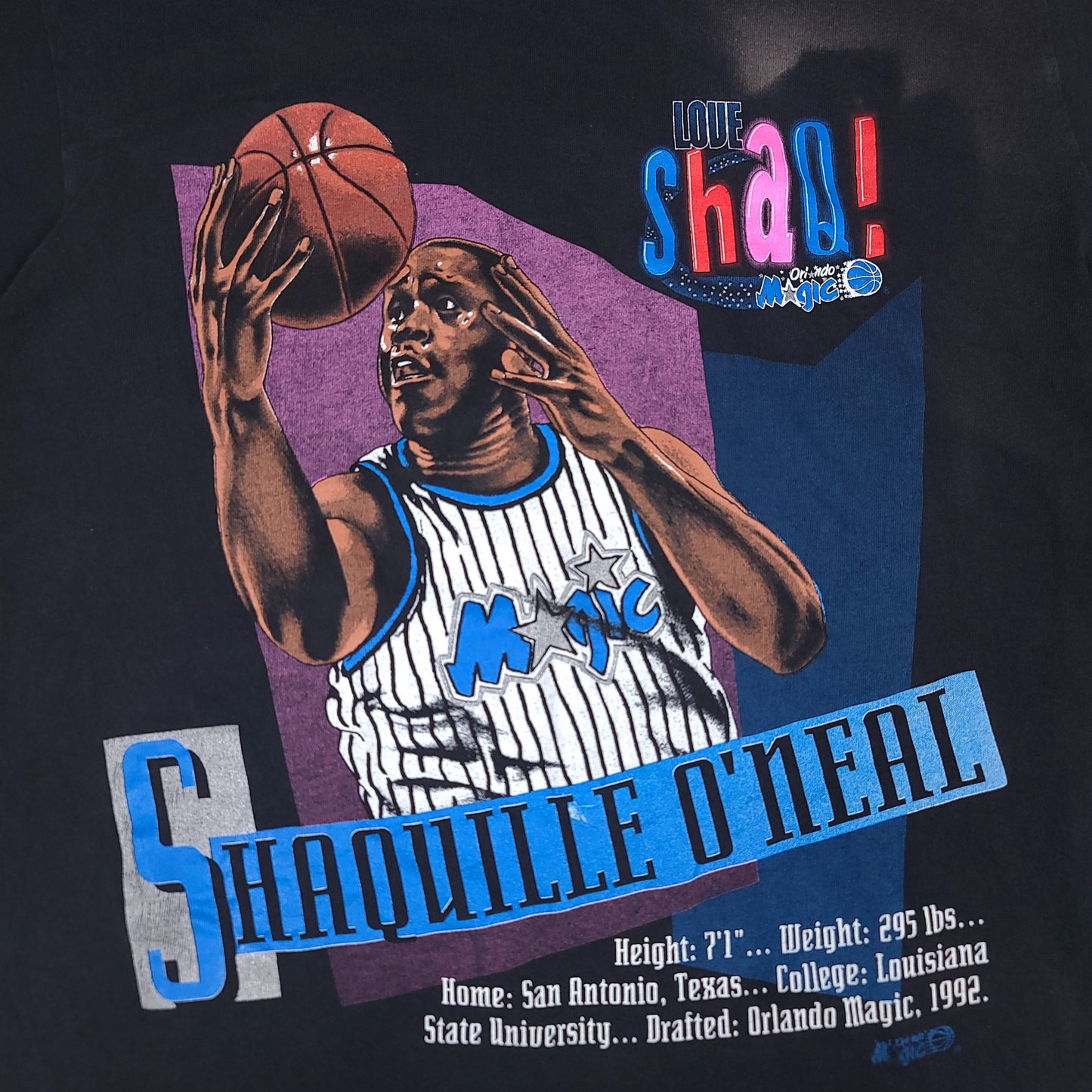 Vintage Shaquille O'neal Orlando Magic Shirt Nutmeg