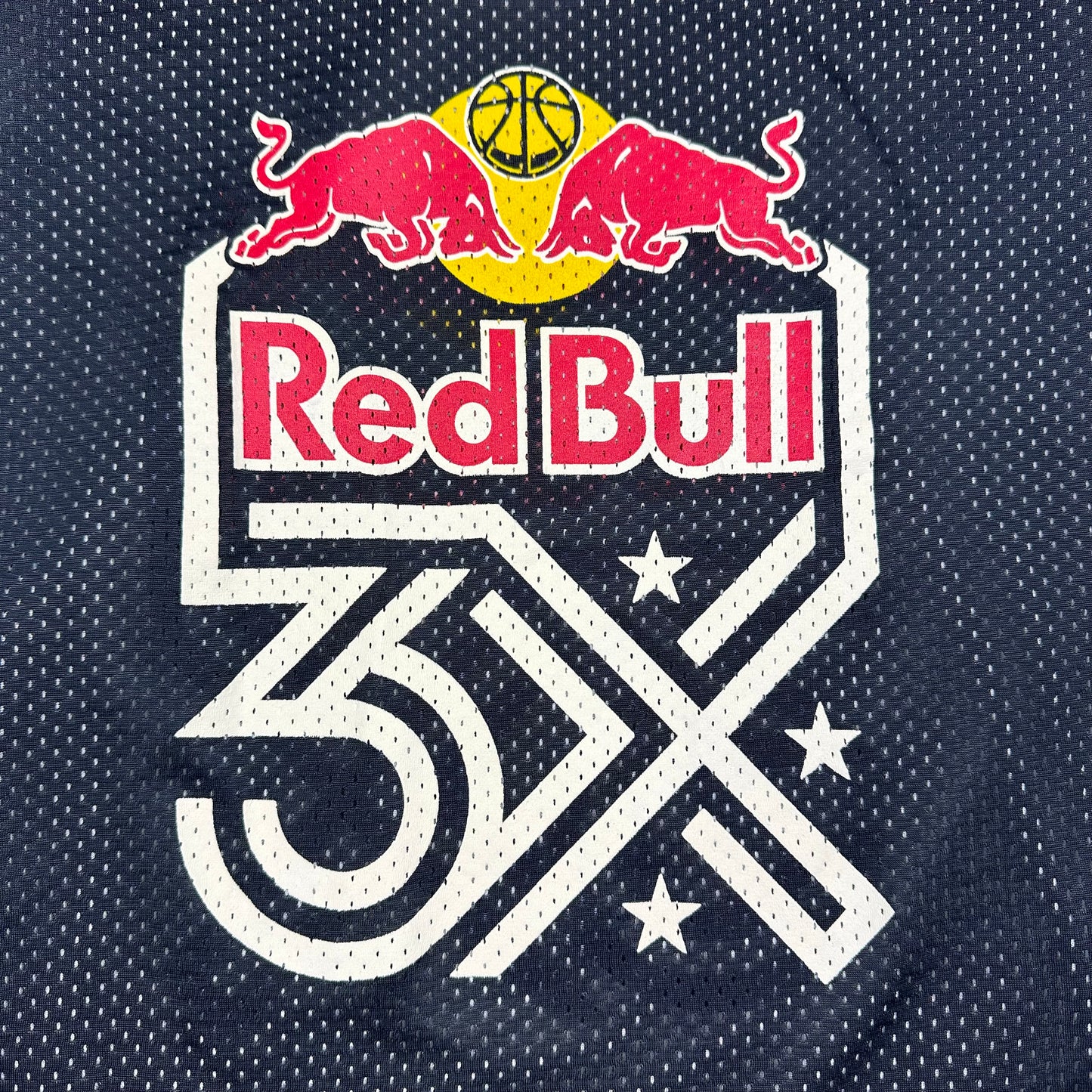 Red Bull 3X Reversible Blue White Mesh Basketball Jersey