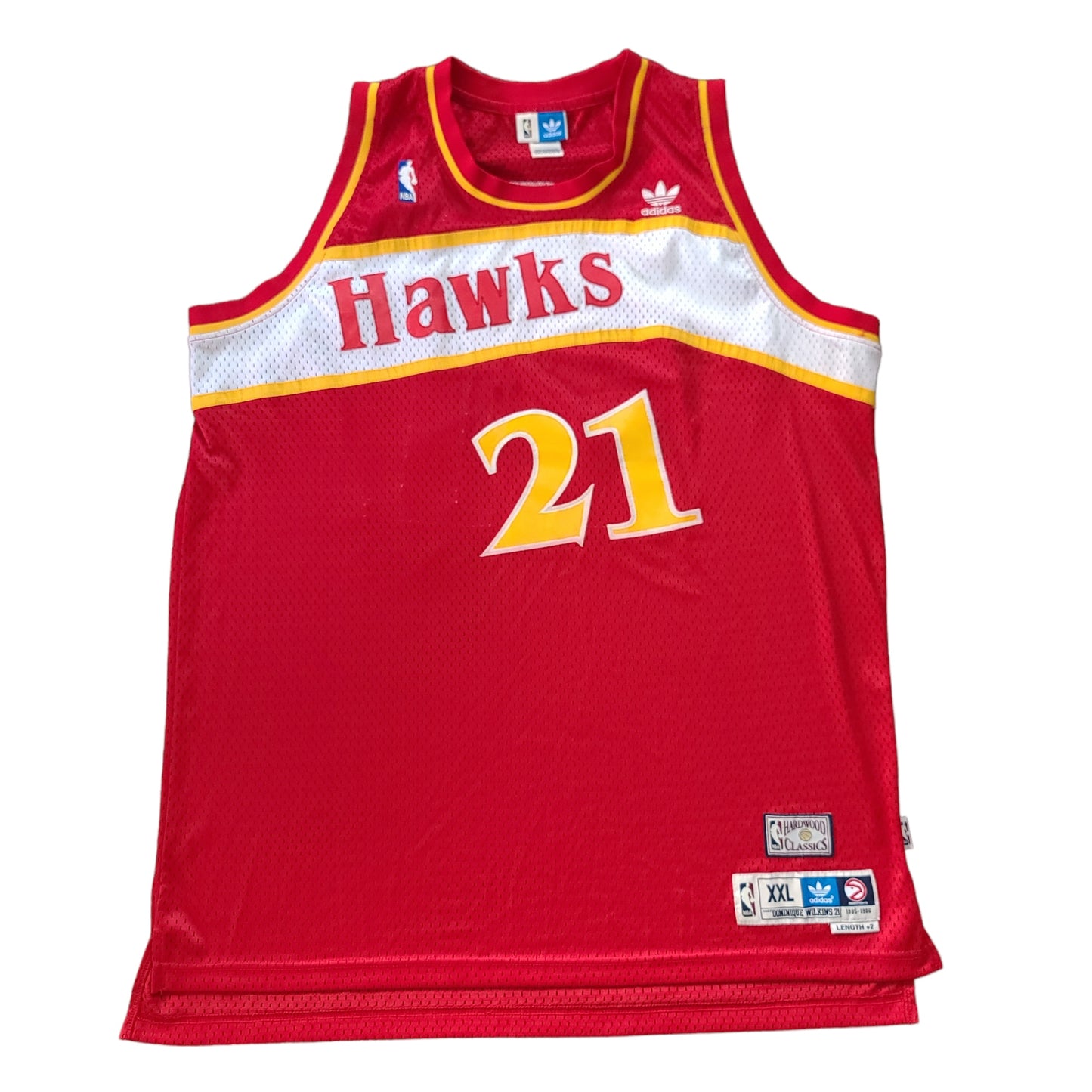 Dominique Wilkins #21 Red Atlanta Hawks adidas Basketball Jersey