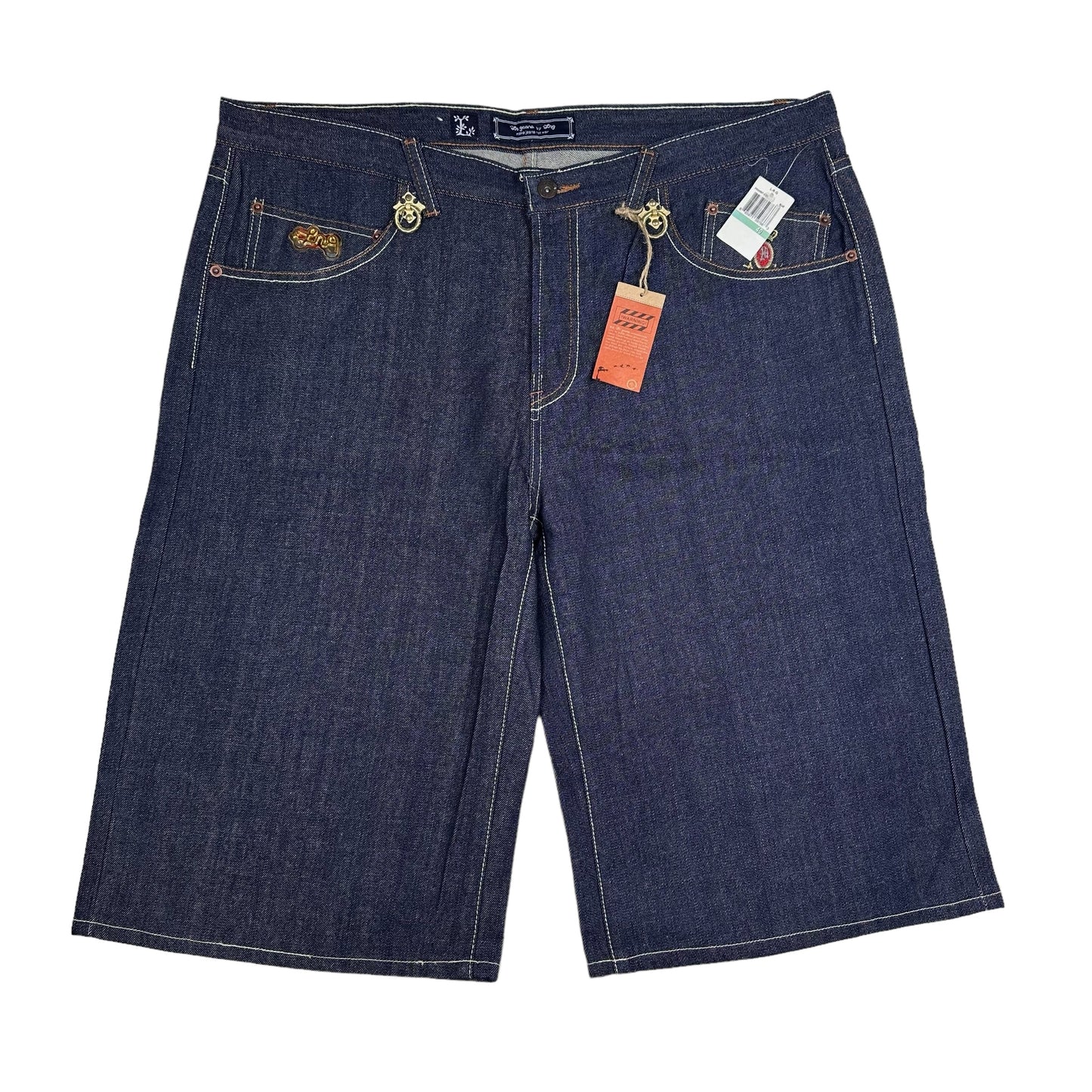 Vintage Y2K LRG Blue Bead Pocket Denim Shorts