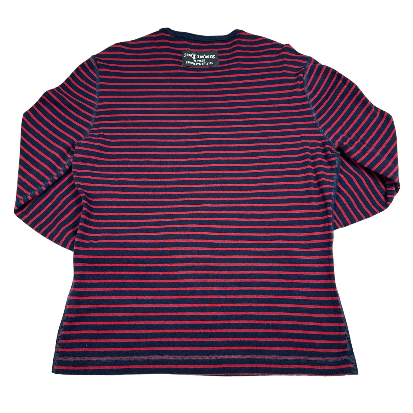 Vintage Linus Peanuts Iceberg History Striped Long Sleeve Tee