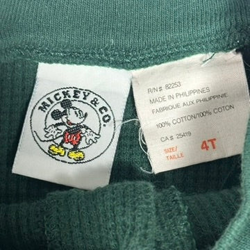Vintage Mickey Mouse Shirt Thermal Henley Toddler