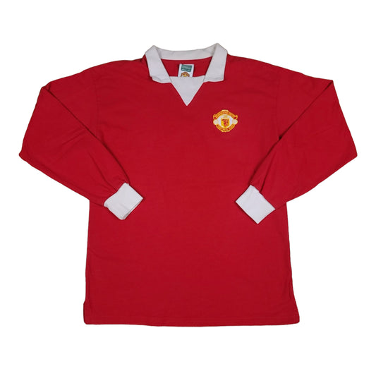 Manchester United Football Red Long Sleeve Polo