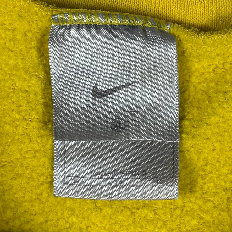 Vintage Nike Sweatshirt Y2K Crewneck Yellow