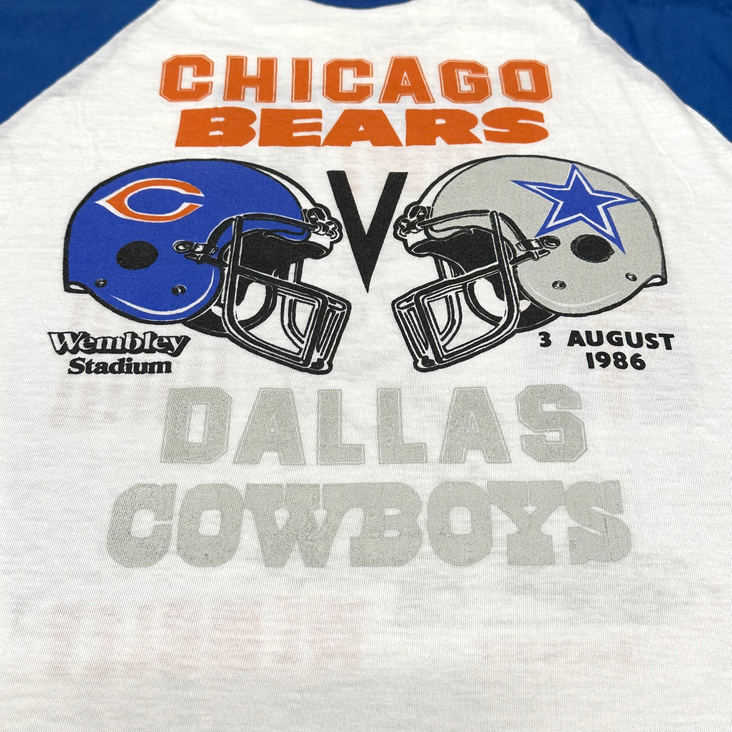 Vintage Chicago Bears Shirt Wembley Stadium