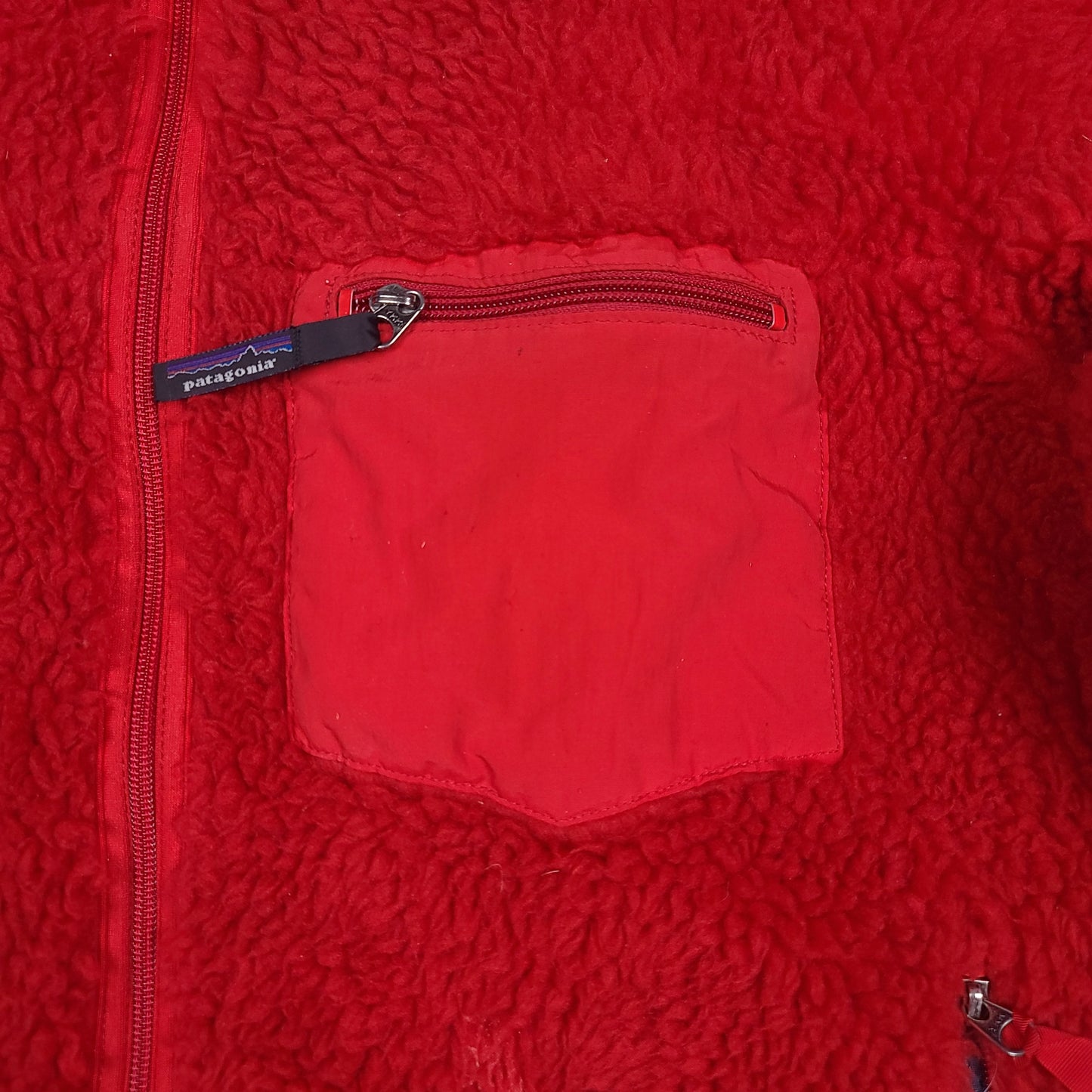 Vintage Patagonia Red Retro X Deep Pile Fleece Jacket