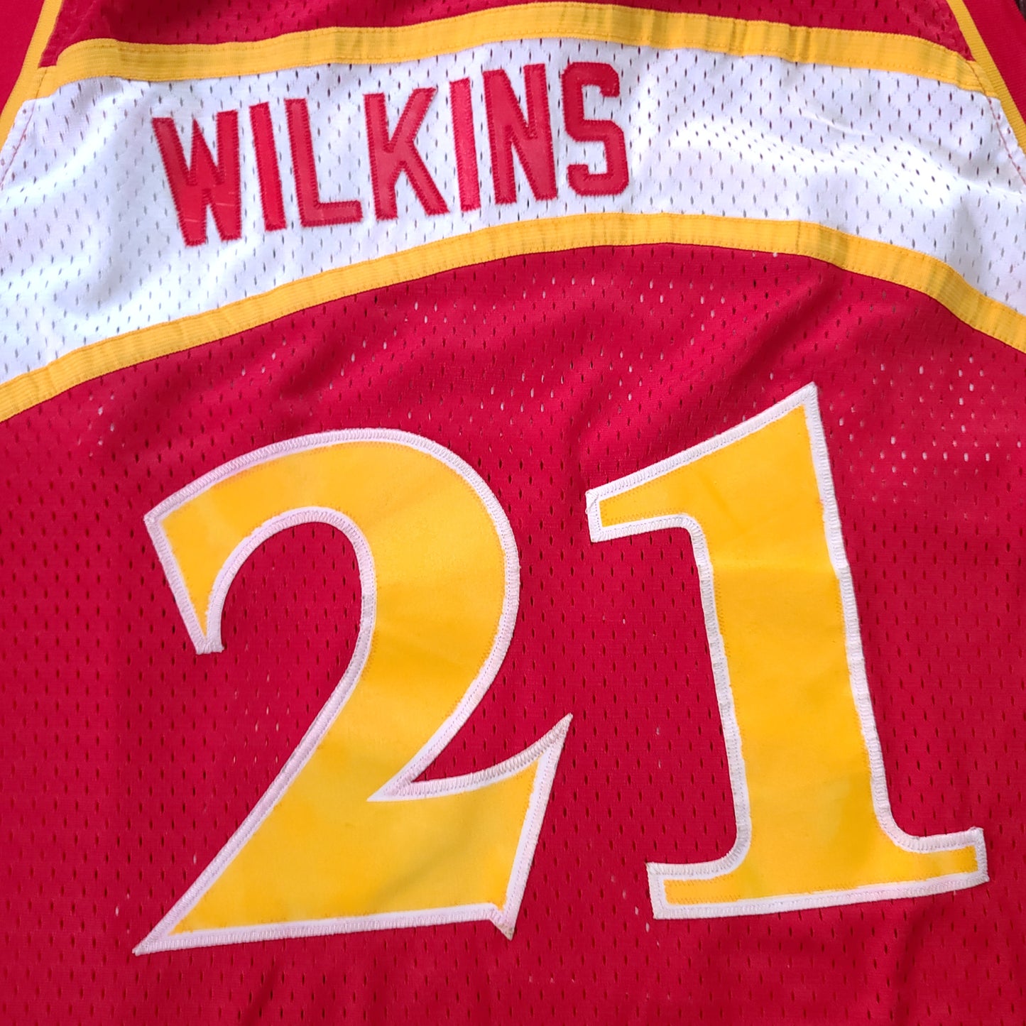 Dominique Wilkins #21 Red Atlanta Hawks adidas Basketball Jersey