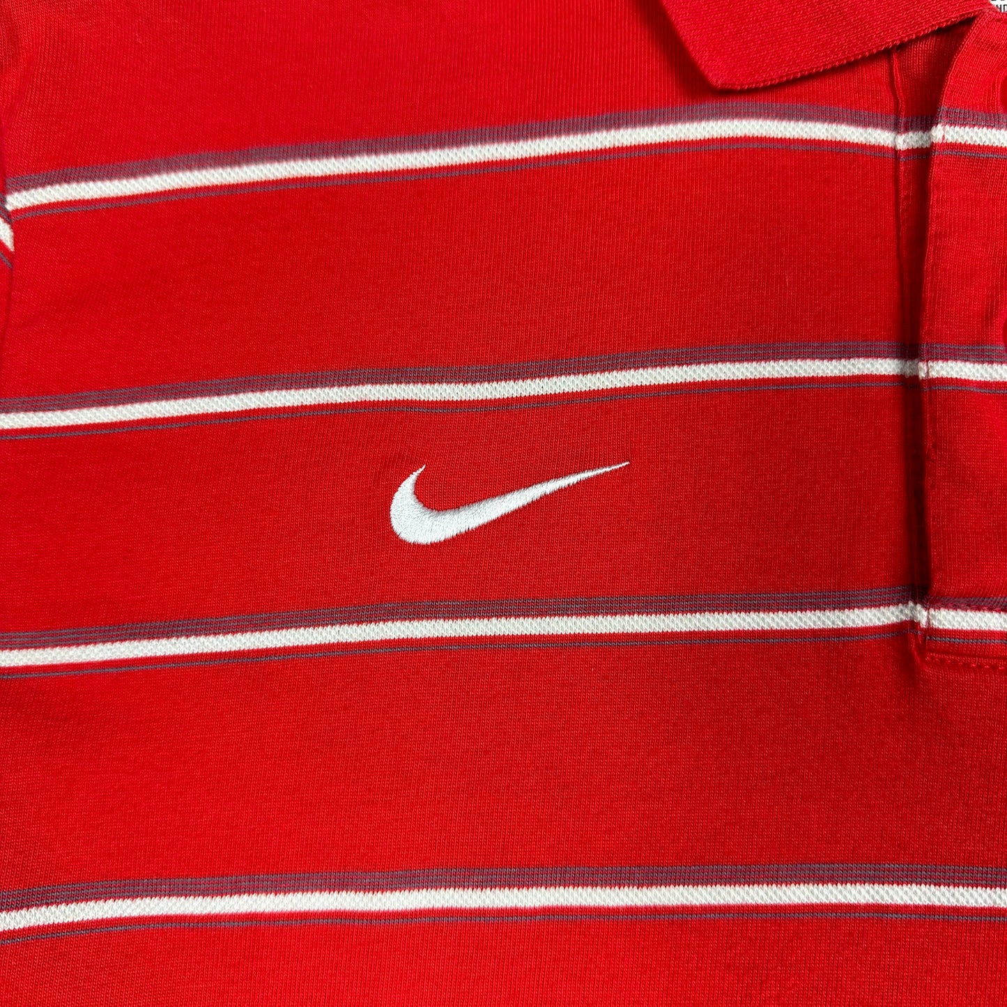 Nike Team USA Soccer Red Striped Polo