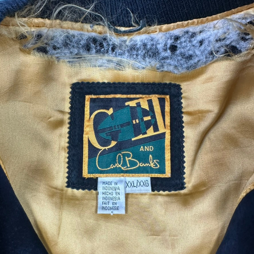 Vintage Green Bay Packers Jacket Leather Suede