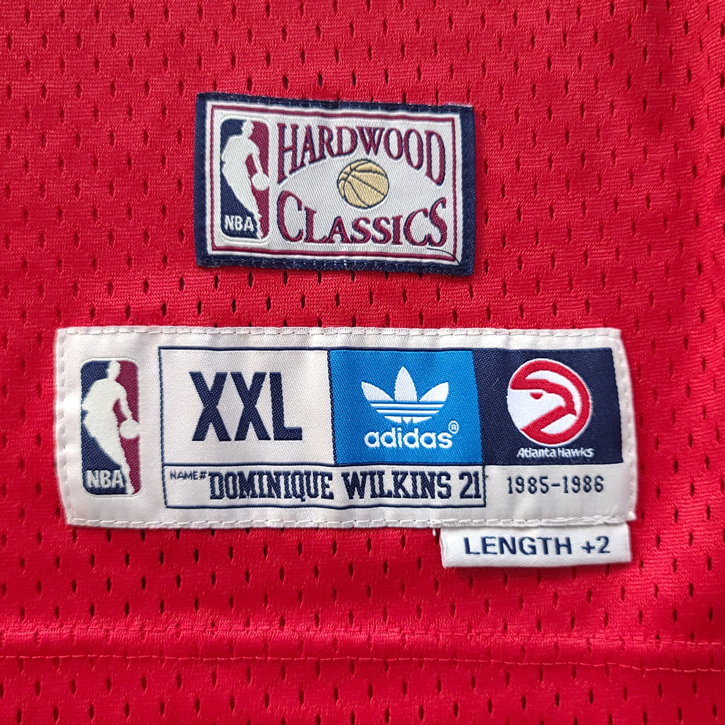 Dominique Wilkins #21 Red Atlanta Hawks adidas Basketball Jersey