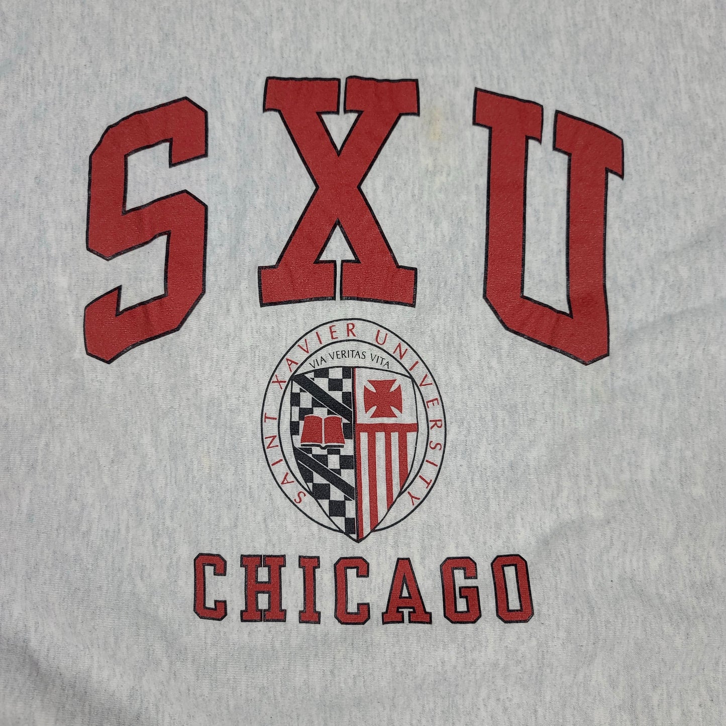 Vintage Saint Xavier University Chicago Gray Sweatshirt