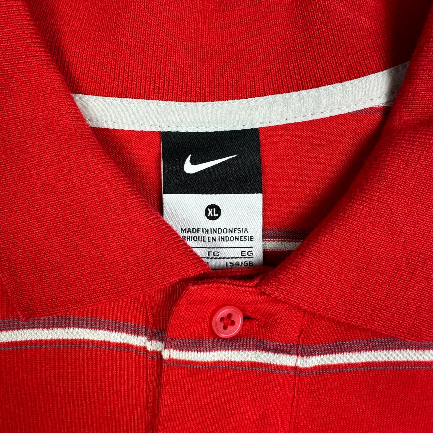 Nike Team USA Soccer Red Striped Polo