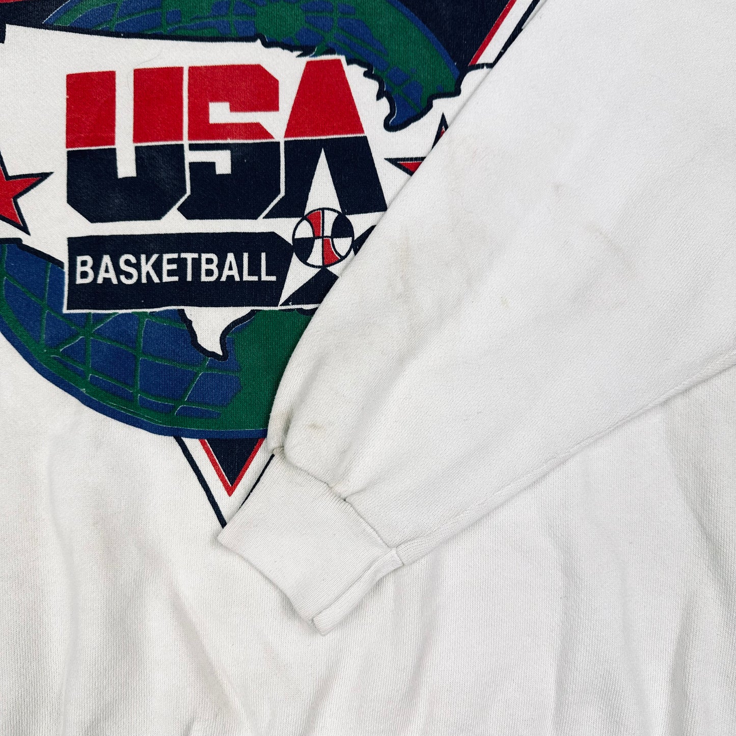 Vintage 1992 Team USA Dream Team Basketball White Sweatshirt