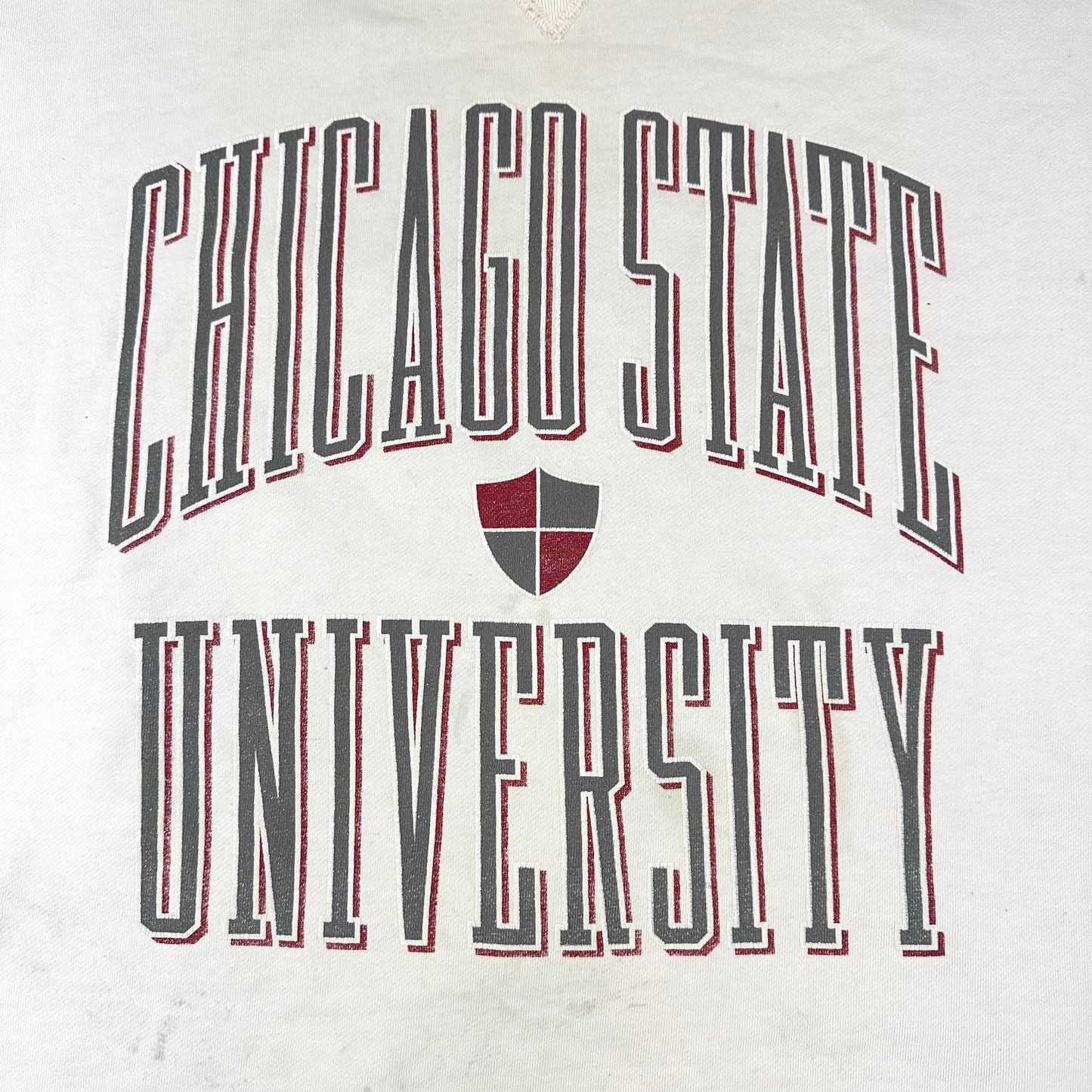 Vintage Chicago State University Sweatshirt Gear Distressed