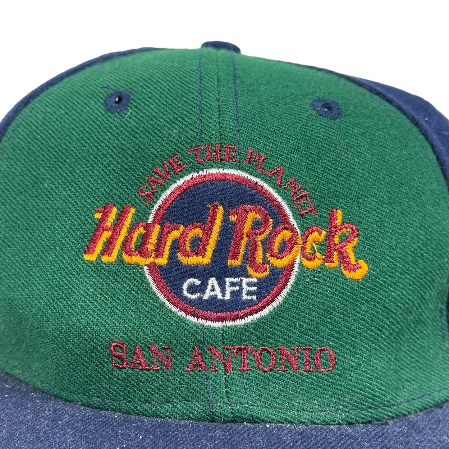 Vintage Hard Rock Cafe San Antonio Wool Color Block Hat