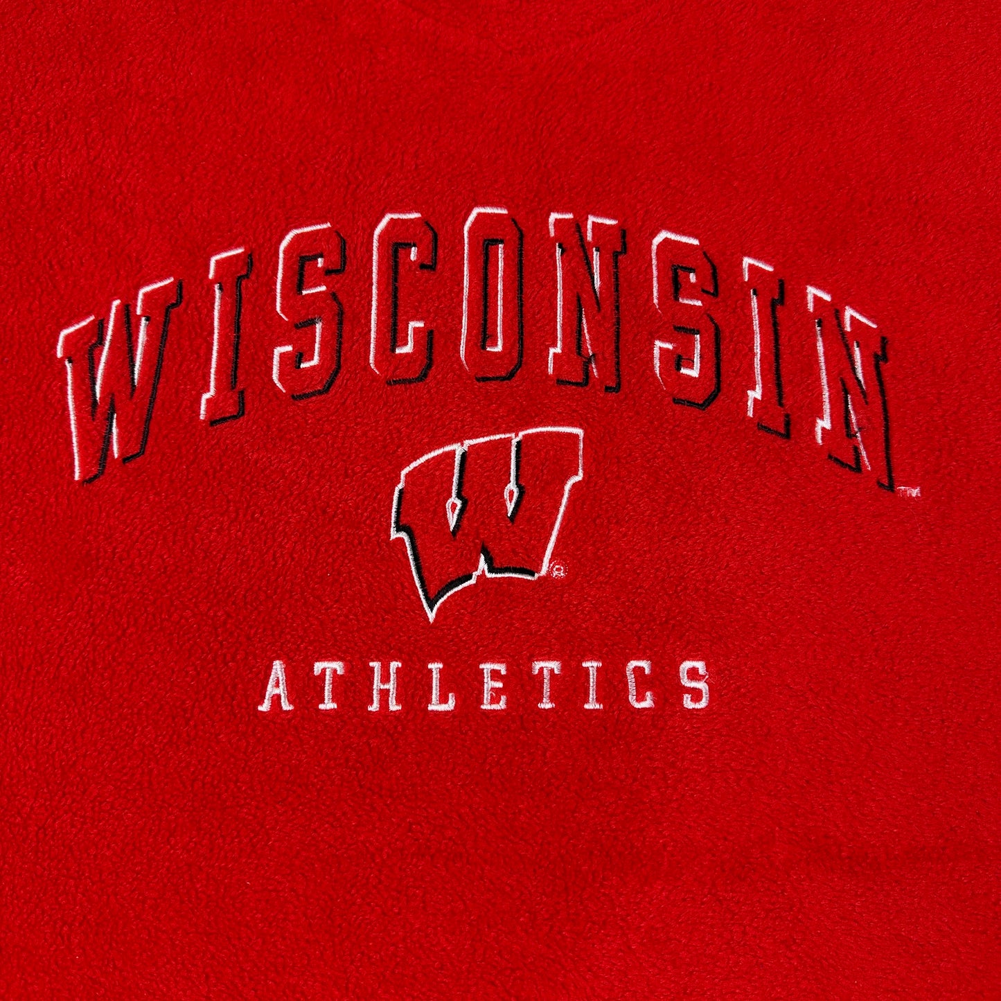 Vintage University of Wisconsin Sweater Starter V-neck Fleece