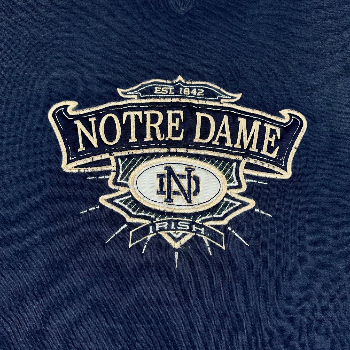 Vintage University of Notre Dame Sweatshirt Midwest Embroidery