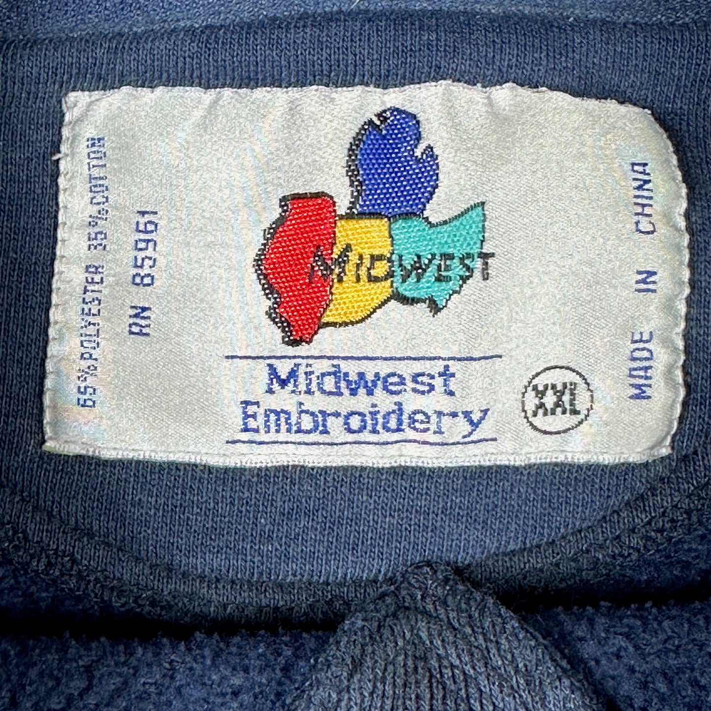 Vintage University of Notre Dame Sweatshirt Midwest Embroidery