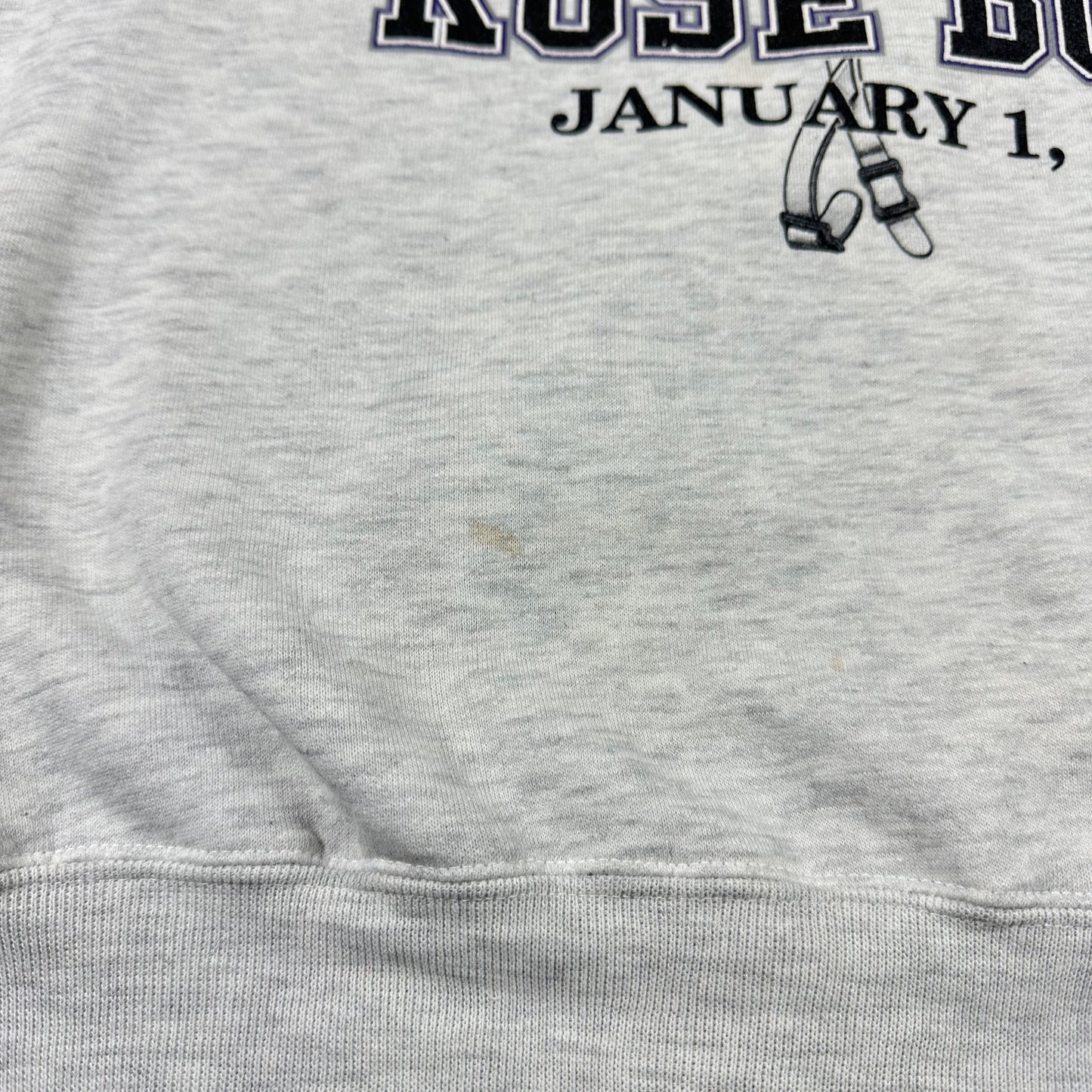 Vintage Northwestern University Sweatshirt Rose Bowl Gray