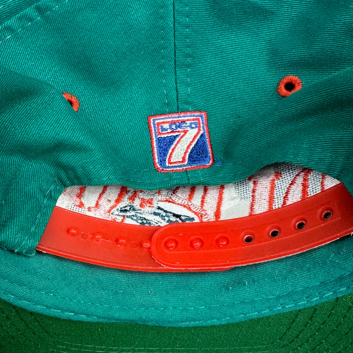 Vintage Miami Dolphins NFL Logo 7 Snap Back Hat