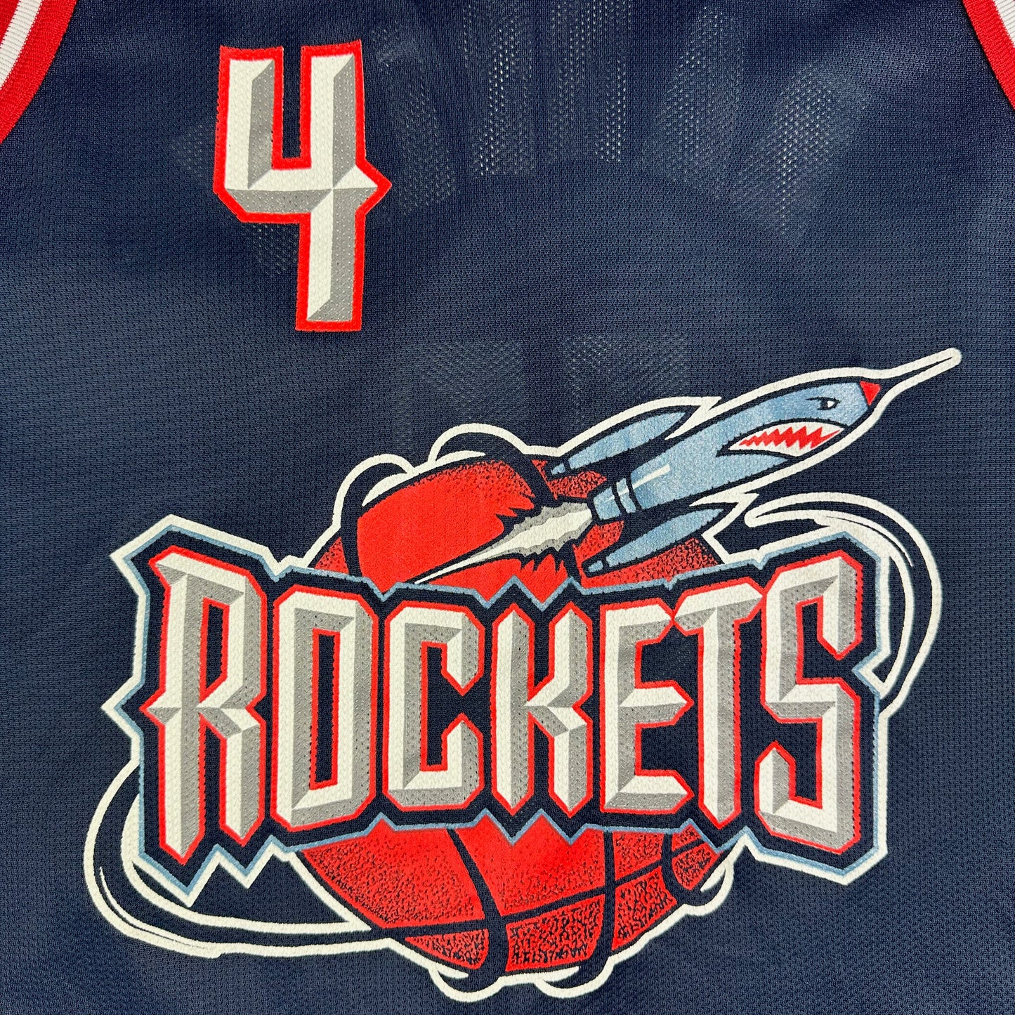 Vintage Charles Barkley Houston Rockets Blue Champion Basketball Jersey