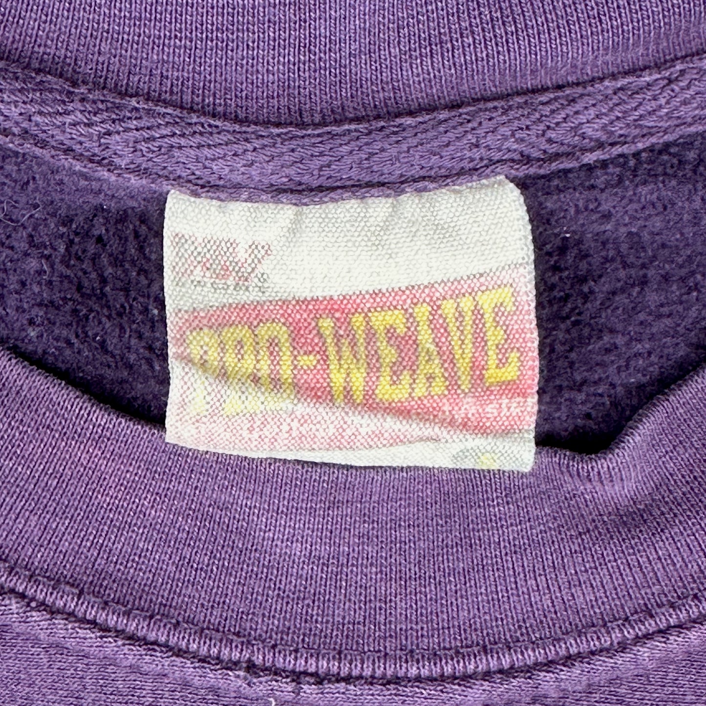 Vintage College of the Holy Cross Purple MV Pro Weave Sweatshirt