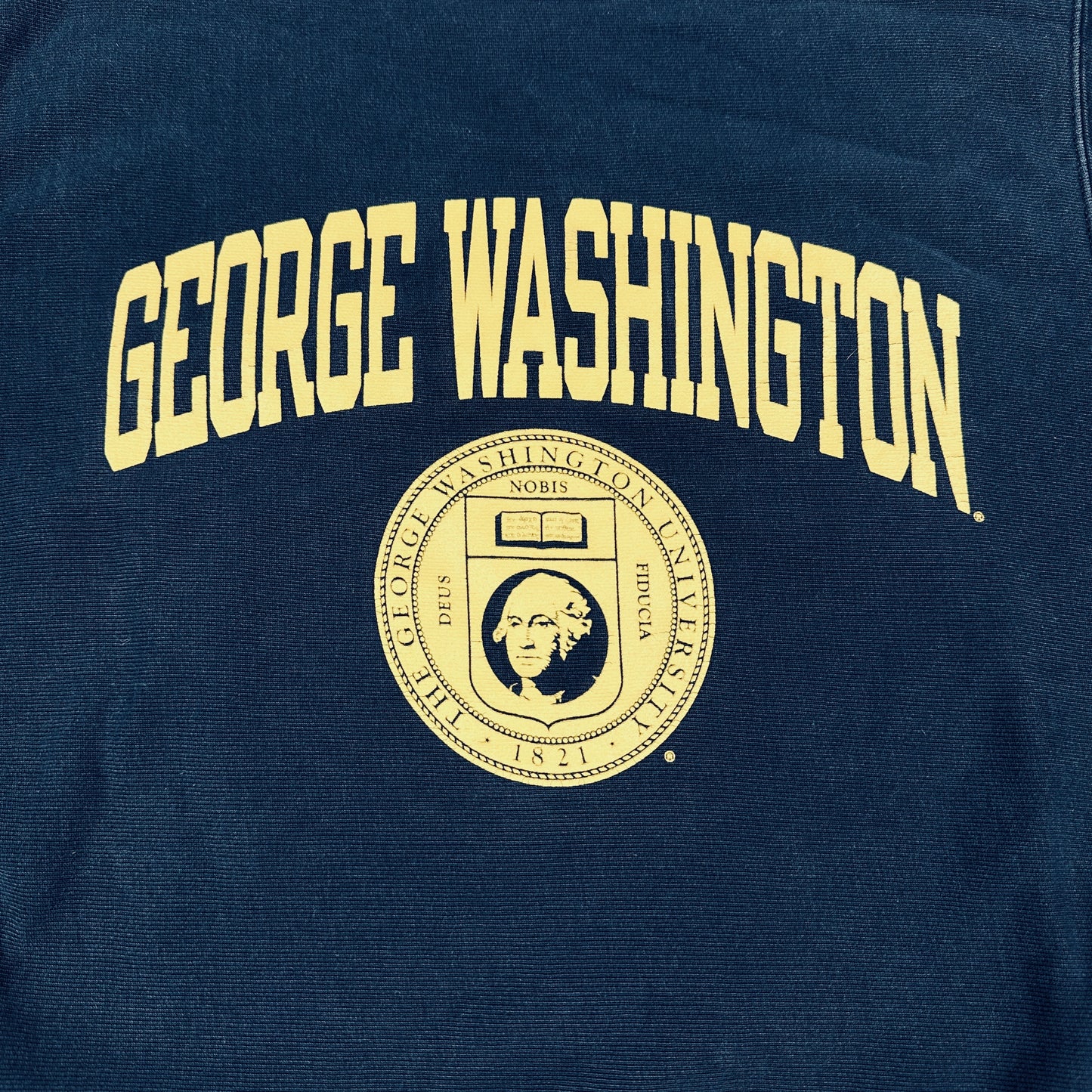 Vintage George Washington University Navy Blue Champion Reverse Weave Sweatshirt