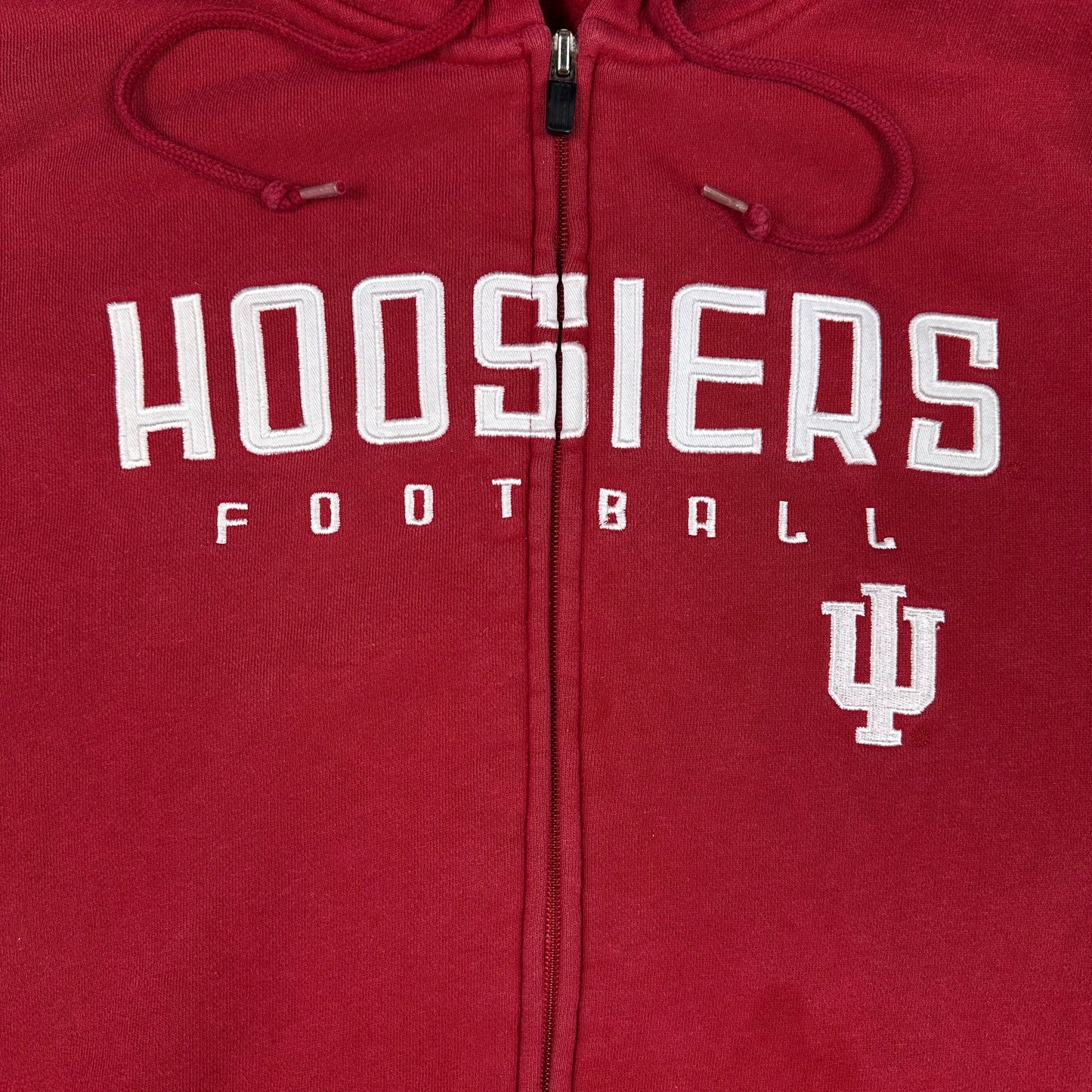 Indiana University Hoosiers Football Red adidas Full Zip Hoodie