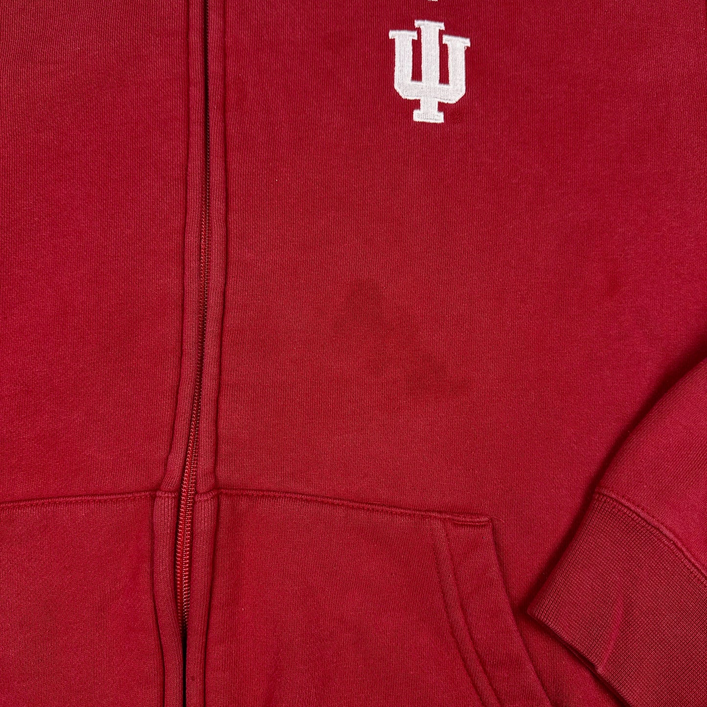 Indiana University Hoosiers Football Red adidas Full Zip Hoodie