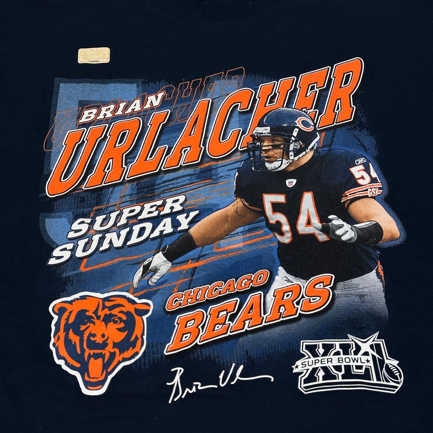 Brian Urlacher Vintage Chicago Bears Shirt Super Bowl XLI