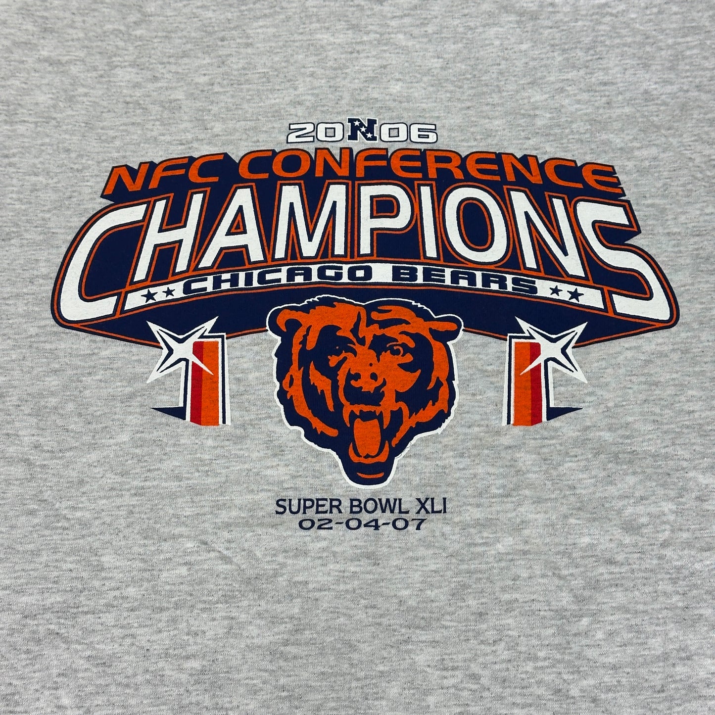 Vintage Chicago Bears Shirt Super Bowl XLI Conference Champions