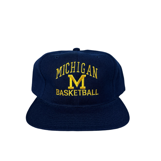 Vintage University of Michigan Hat Basketball Wool