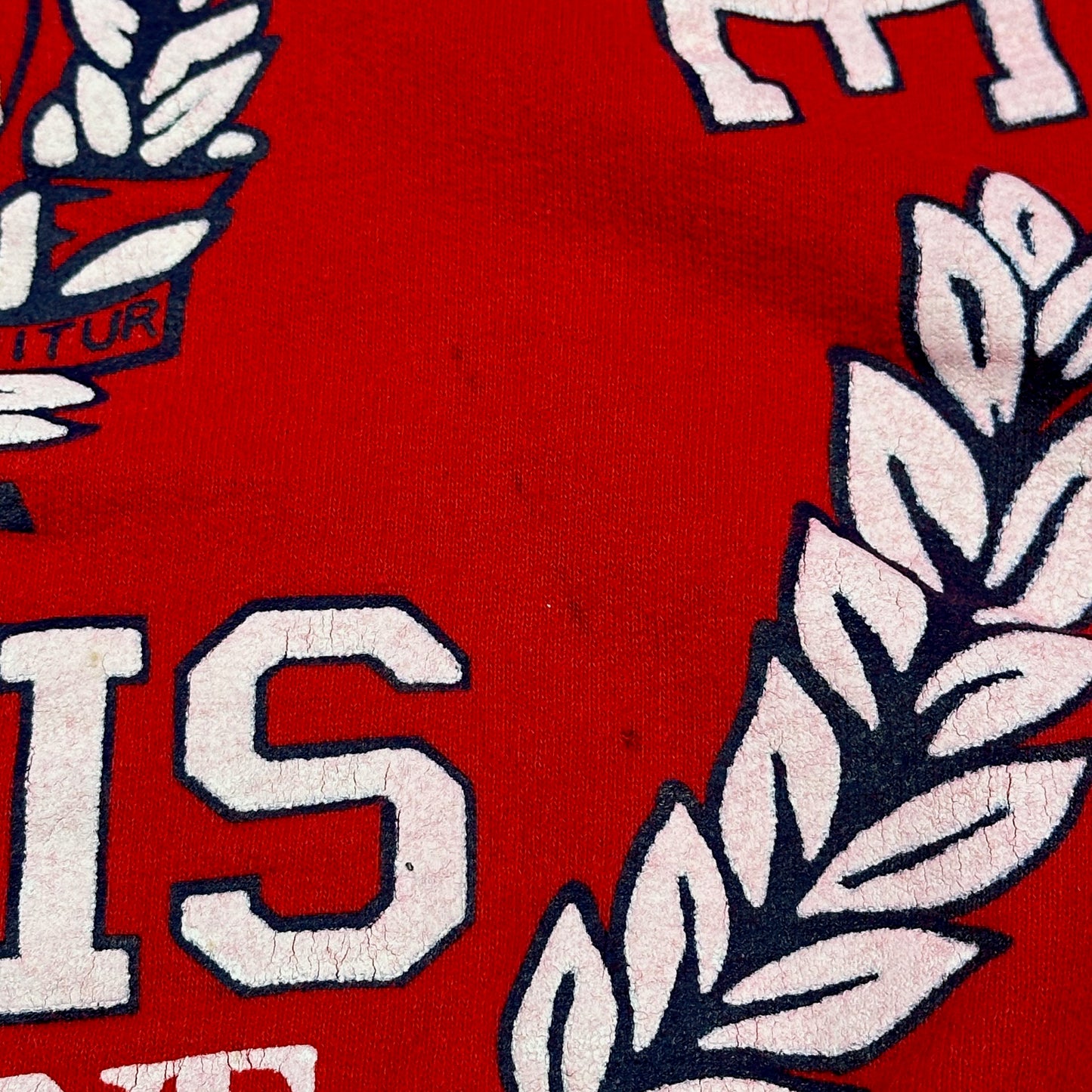 Vintage Universite Paris Sorbonne Red Sweatsirt