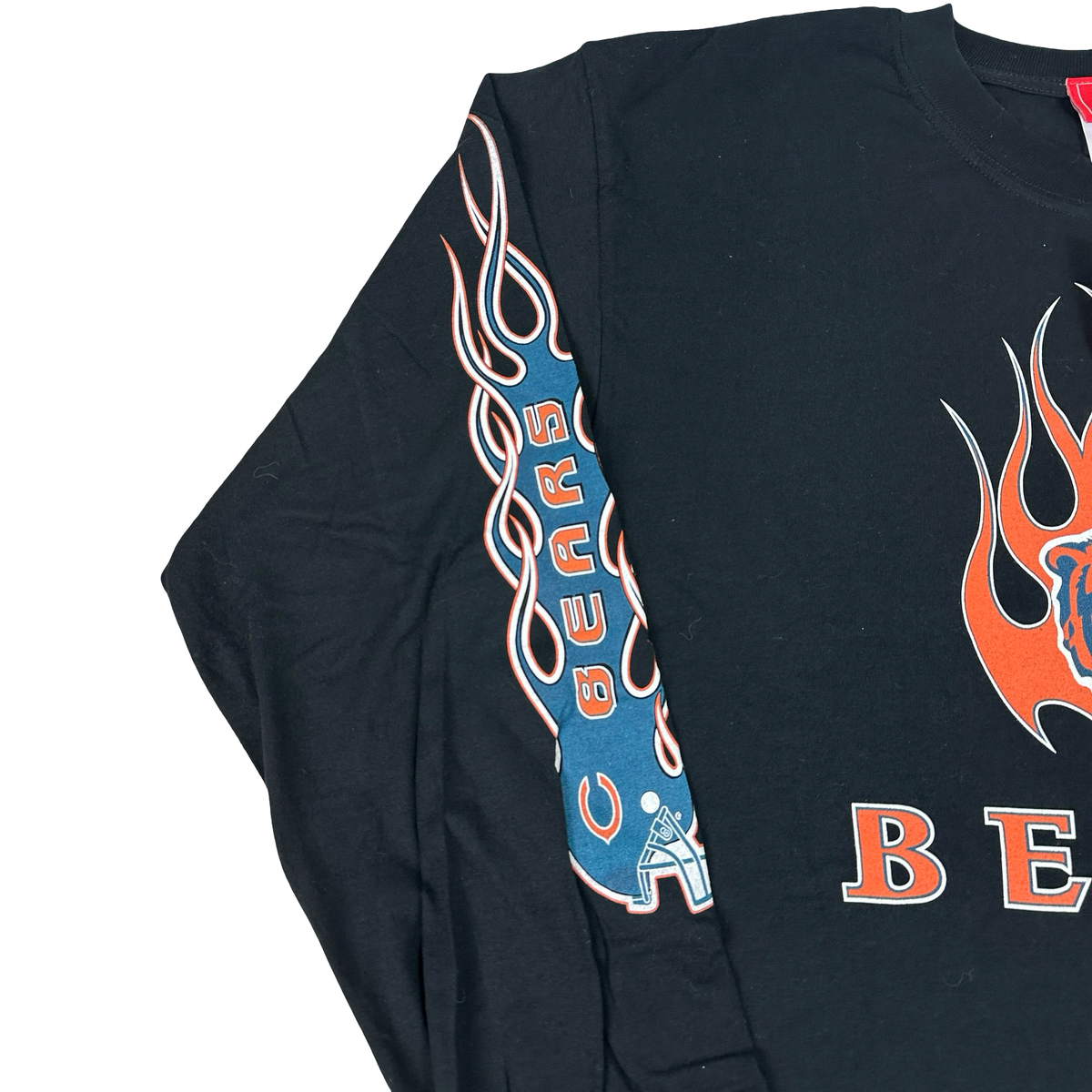 Vintage Chicago Bears Shirt Y2K Flame Long Sleeve