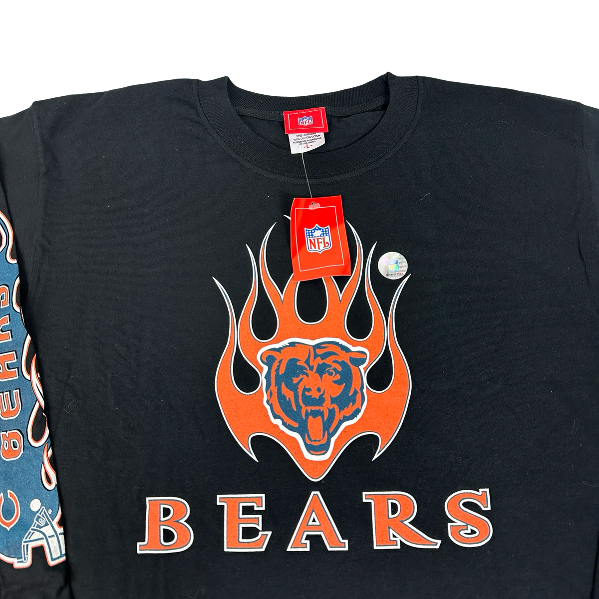 Vintage Chicago Bears Shirt Y2K Flame Long Sleeve