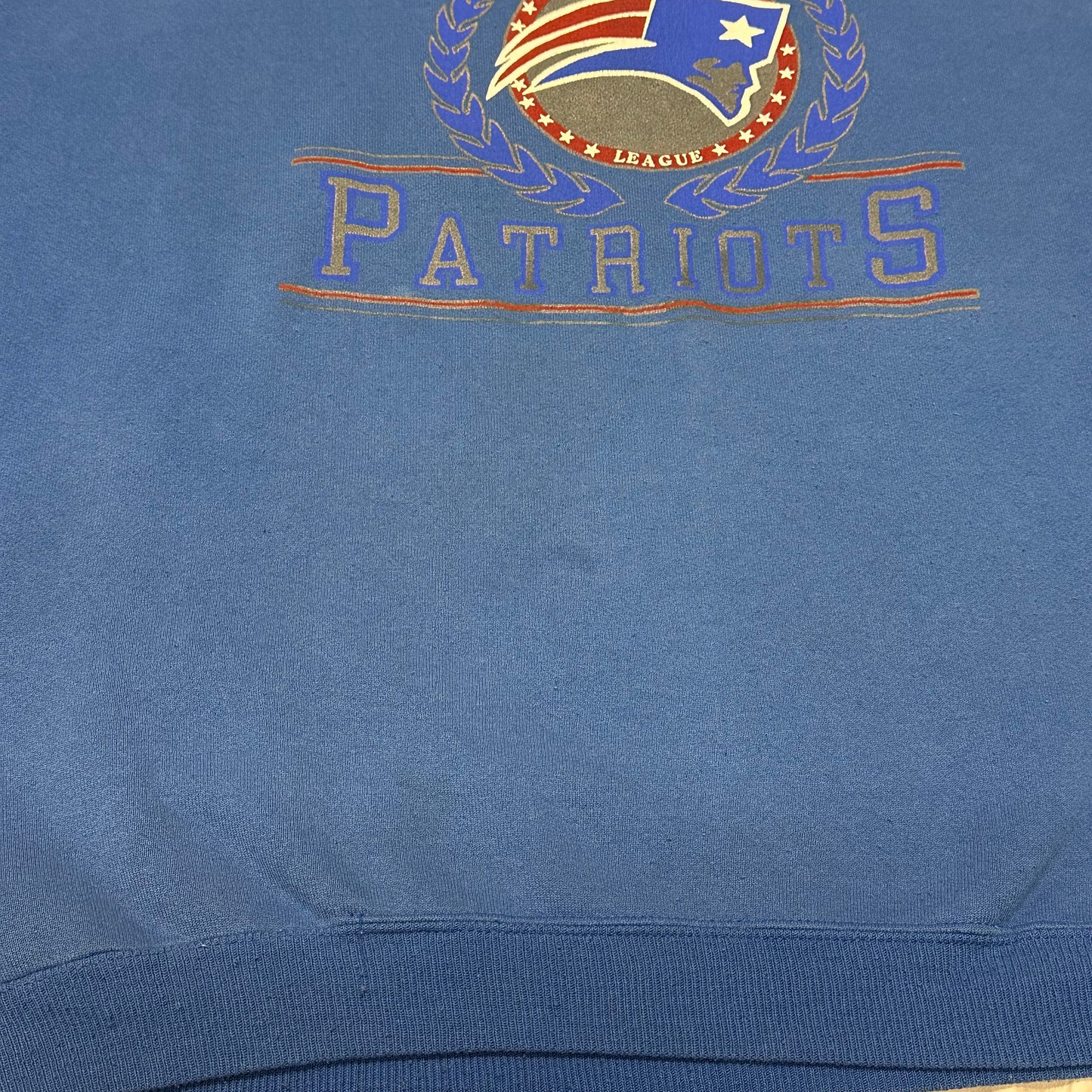 Vintage New England Patriots Sweatshirt Blue NFL