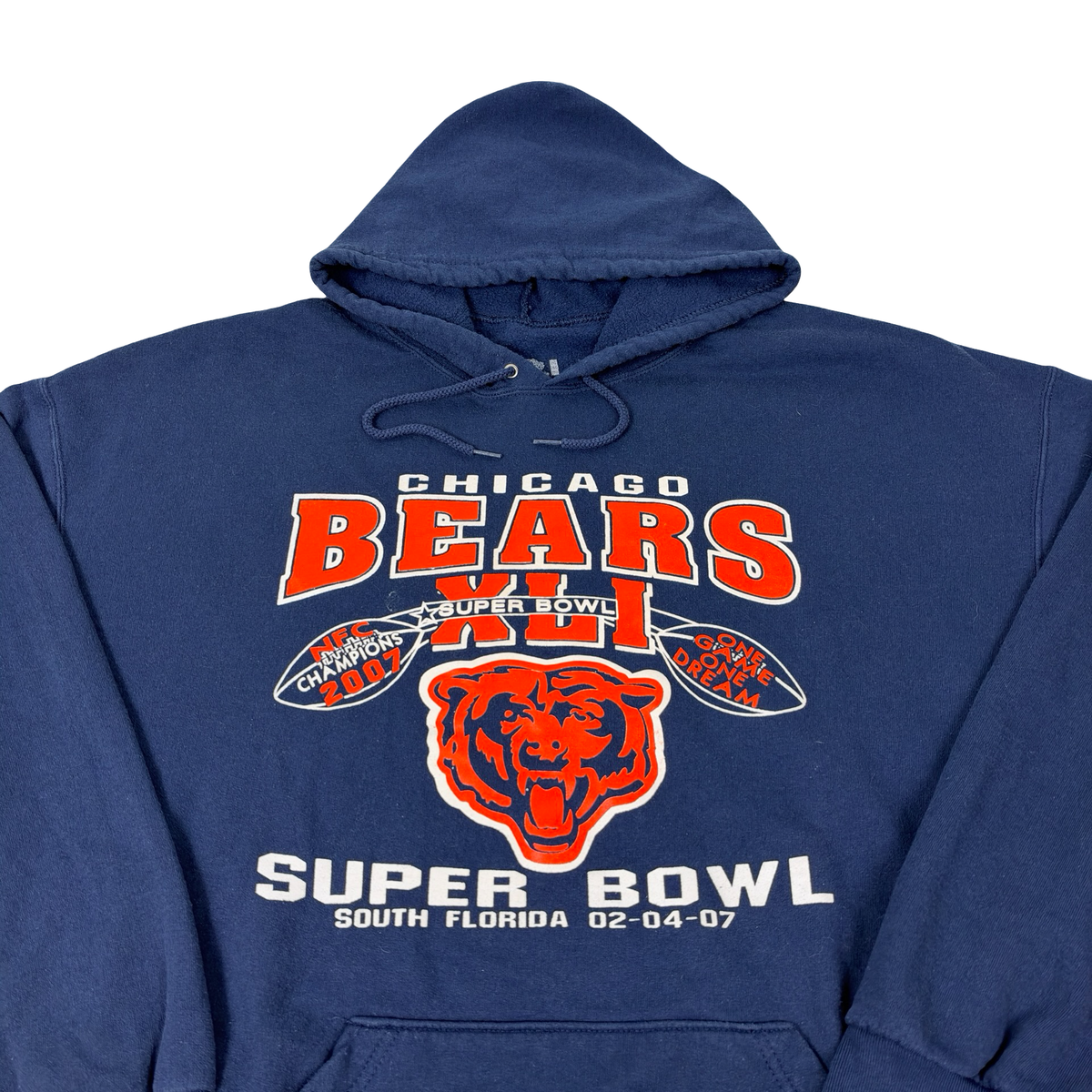 Vintage Chicago Bears Hoodie Super Bowl 2007