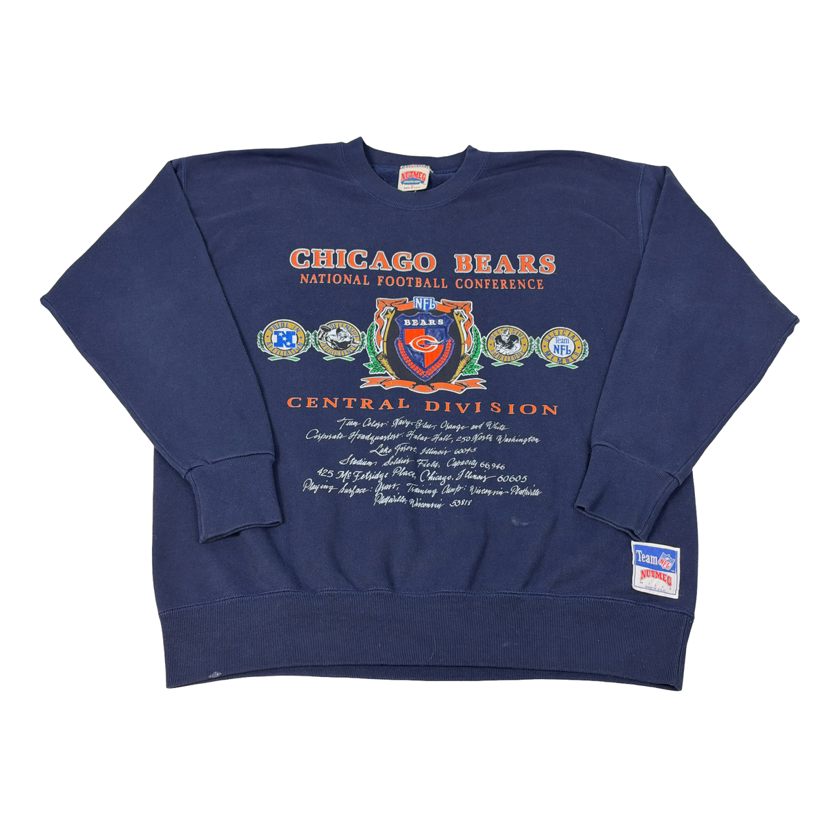 Vintage Chicago Bears Sweatshirt Nutmeg Crest