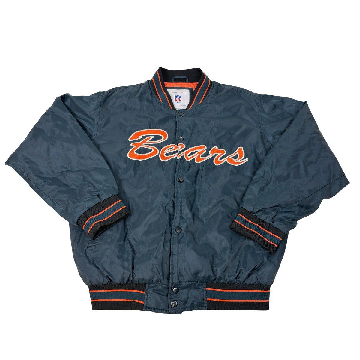Vintage Chicago Bears Jacket Satin Snap Button