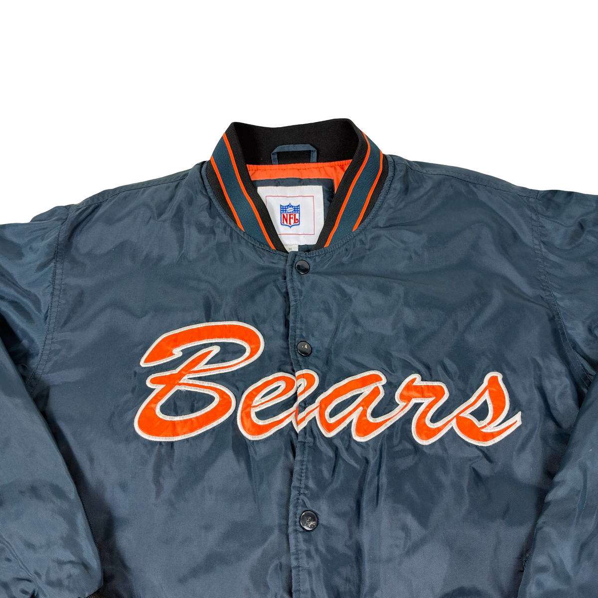 Vintage Chicago Bears Jacket Satin Snap Button